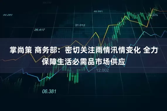 掌尚策 商务部：密切关注雨情汛情变化 全力保障生活必需品市场供应